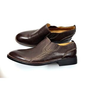 Sandro Moscoloni Loafers Leather Slip-on Mens 10D NWOB Comfort Round Toe Black